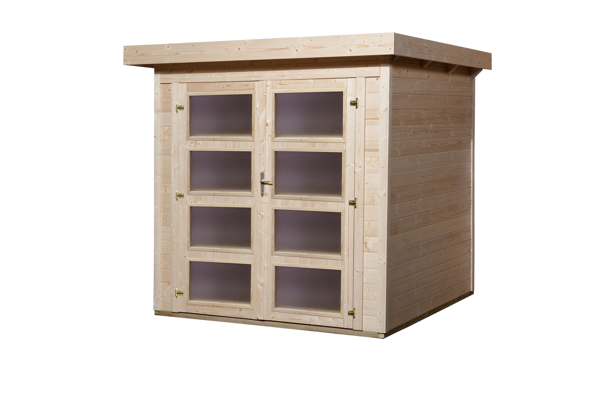 Weka Gartenhaus 321 ohne Anbau - 19 mm-Gartenhaus 321 ohne Anbau Gr. 1 (198 x 194 cm) - 50 % Rabatt auf Dacheindeckung