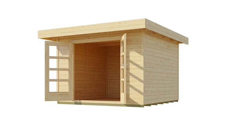 Weka 28 mm Designhaus 126+ mit extra hoher Tür - 28 mm