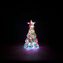 Vorschaubild Konstsmide Weihnachtsbeleuchtung 3D Weihnachtsbaum mit Stern in kristalloptik, 80 RGBLEDs
