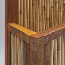 BambusBASIS Hochbeet mit Sichtschutz Profile Corten