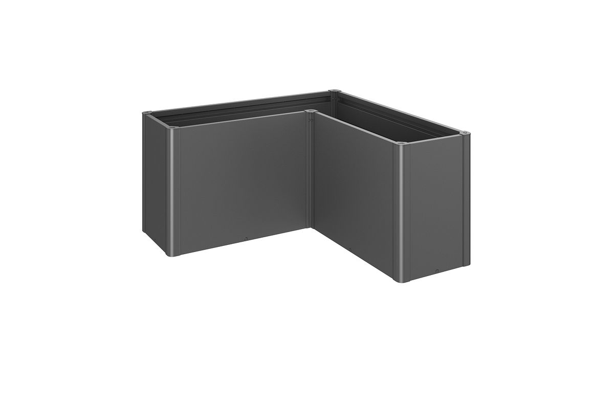 Biohort Pflanzbeet Belvedere B 152 x T 152 cm (Gr. L150) 77 cm (MAXI) dunkelgrau-metallic