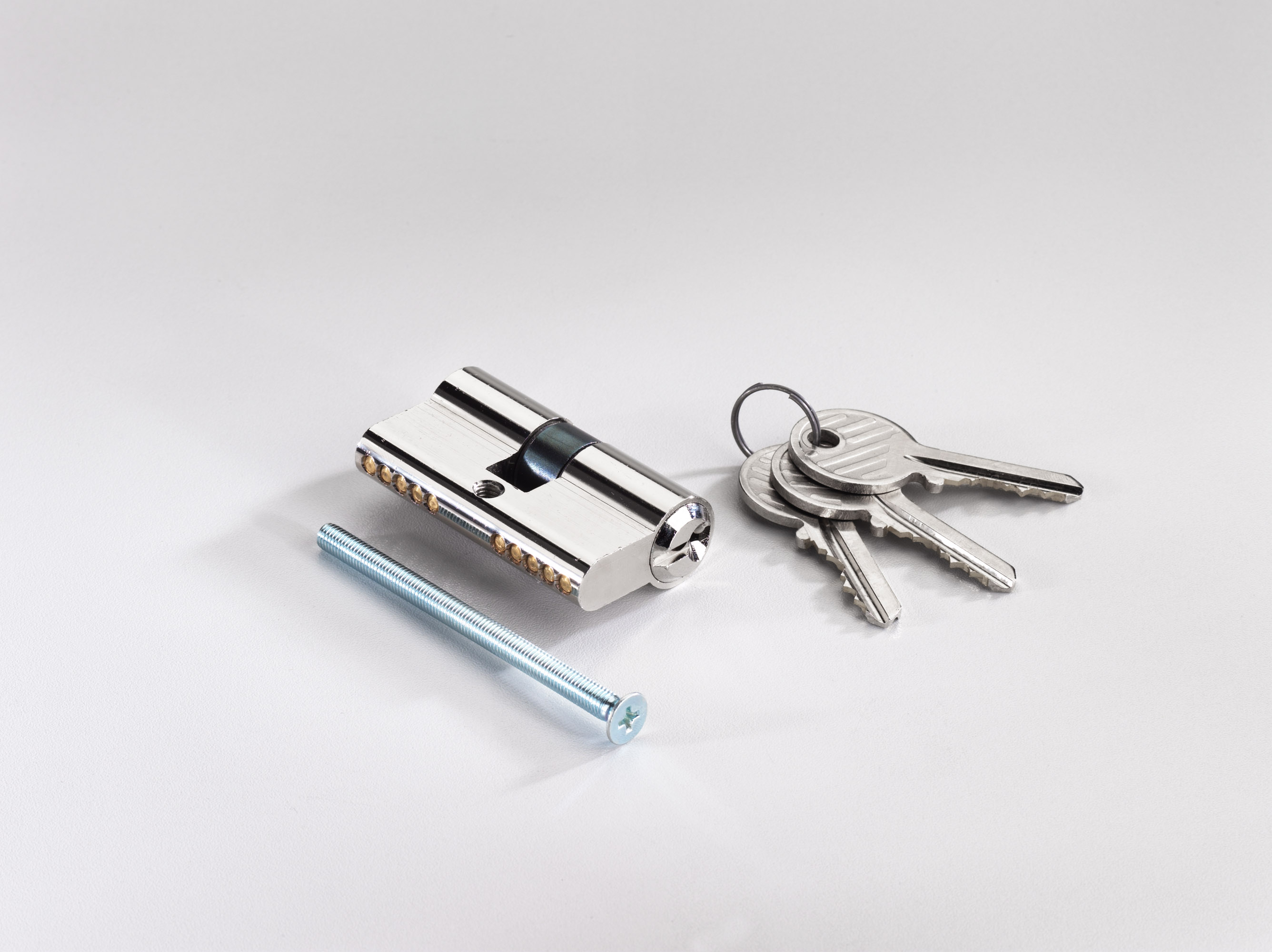 T&J Profilzylinder 27/27 mm, inkl. 3 Schlüsseln