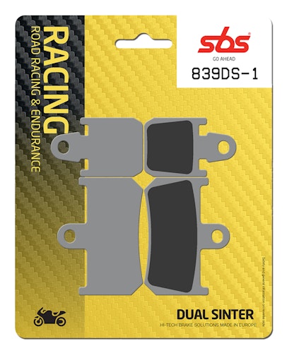 SBS Bremsbelag 839DS-1 Road Racing Endurance (Giftiger Biss)