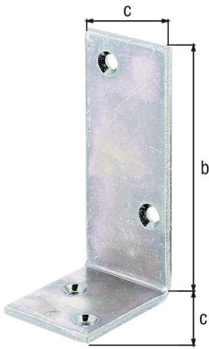 Alberts® Balkenwinkel, galvanisch verzinkt dickschichtpassiviert, TxHxB 50x100x40 mm 333300