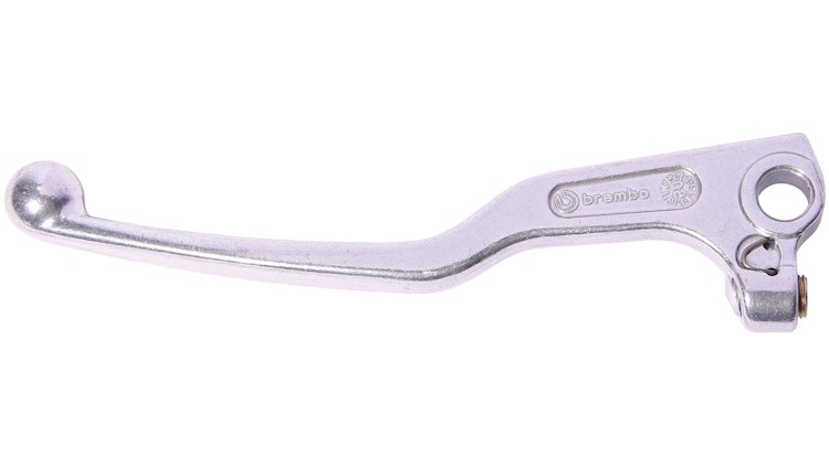 Brembo Kupplungshebel silber, Kupplungshebel Alu, Länge 166 mm, mit Anguß für Kupplungsschalter