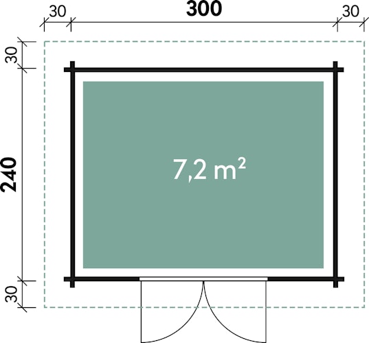 Wolff Finnhaus Blockbohlenhaus Pulti 34-B/C