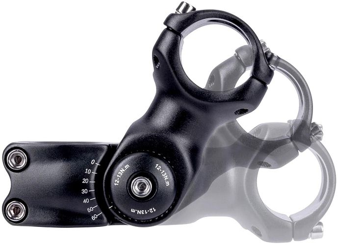 CONTEC Vorbau Lida 95 mm schwarz 95 mm lang, 31, 8 mm Lenkerklemmung
