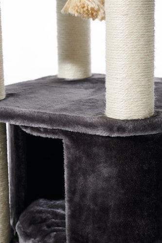 NOBBY Kratzbaum  "MUGLA" dunkelgrau;  50 x 50 x 121 cm