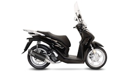 LeoVince Komplettanlage Edelstahl SBK NERO für HONDA SH125i mit Katalysator