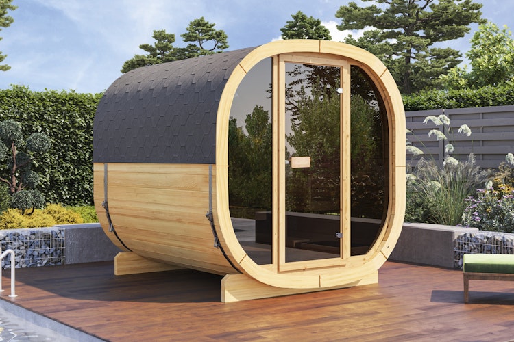 Wolff Finnhaus Gartensauna Calina 2123 Bausatz naturbelassen - 42 mm