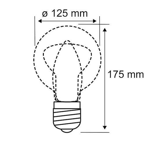 Paulmann Leuchtmittel 1879 Filament 230V LED Globe G125 E27
