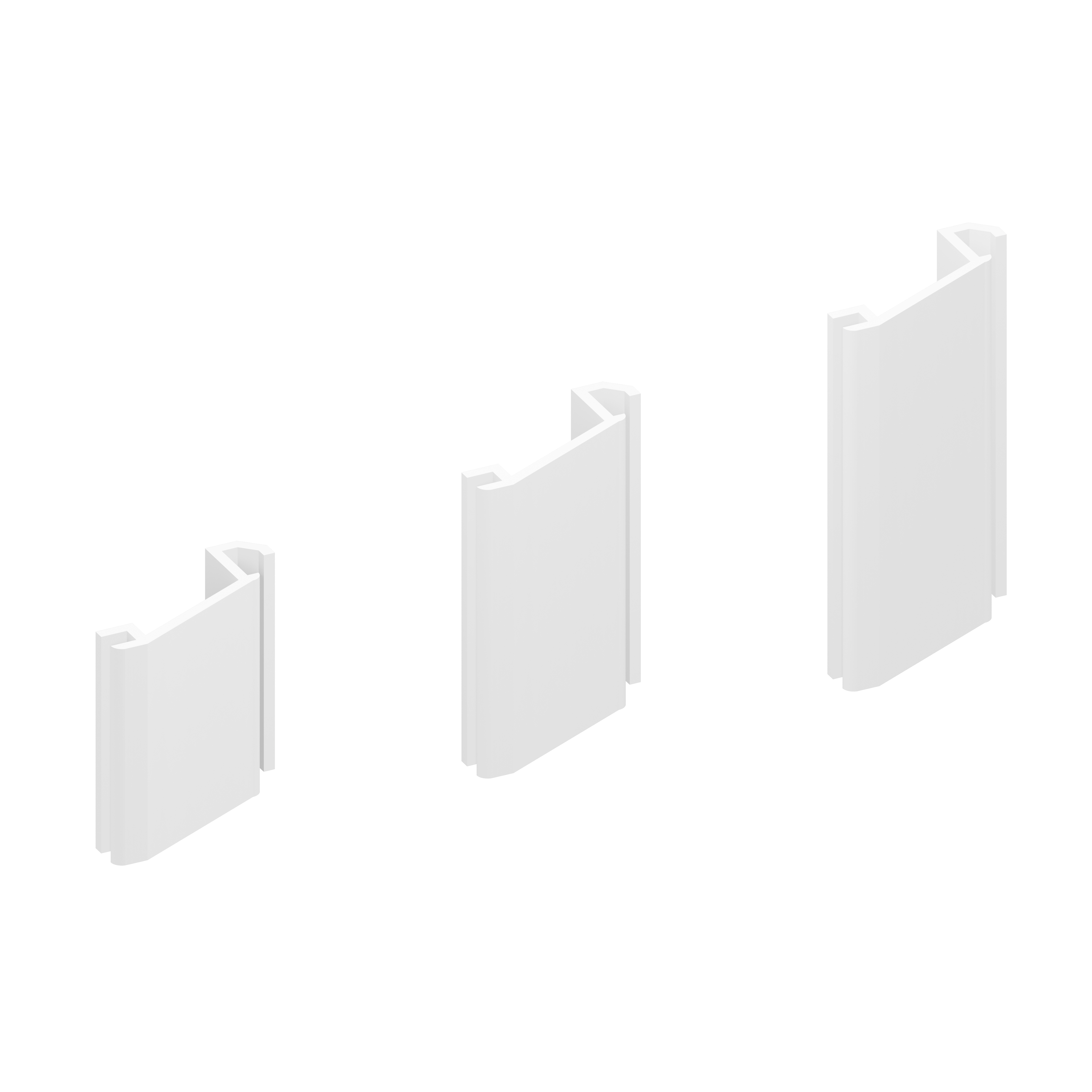 TraumGarten Ersatzteil: Distanz-Set Eckpfosten basic weiß