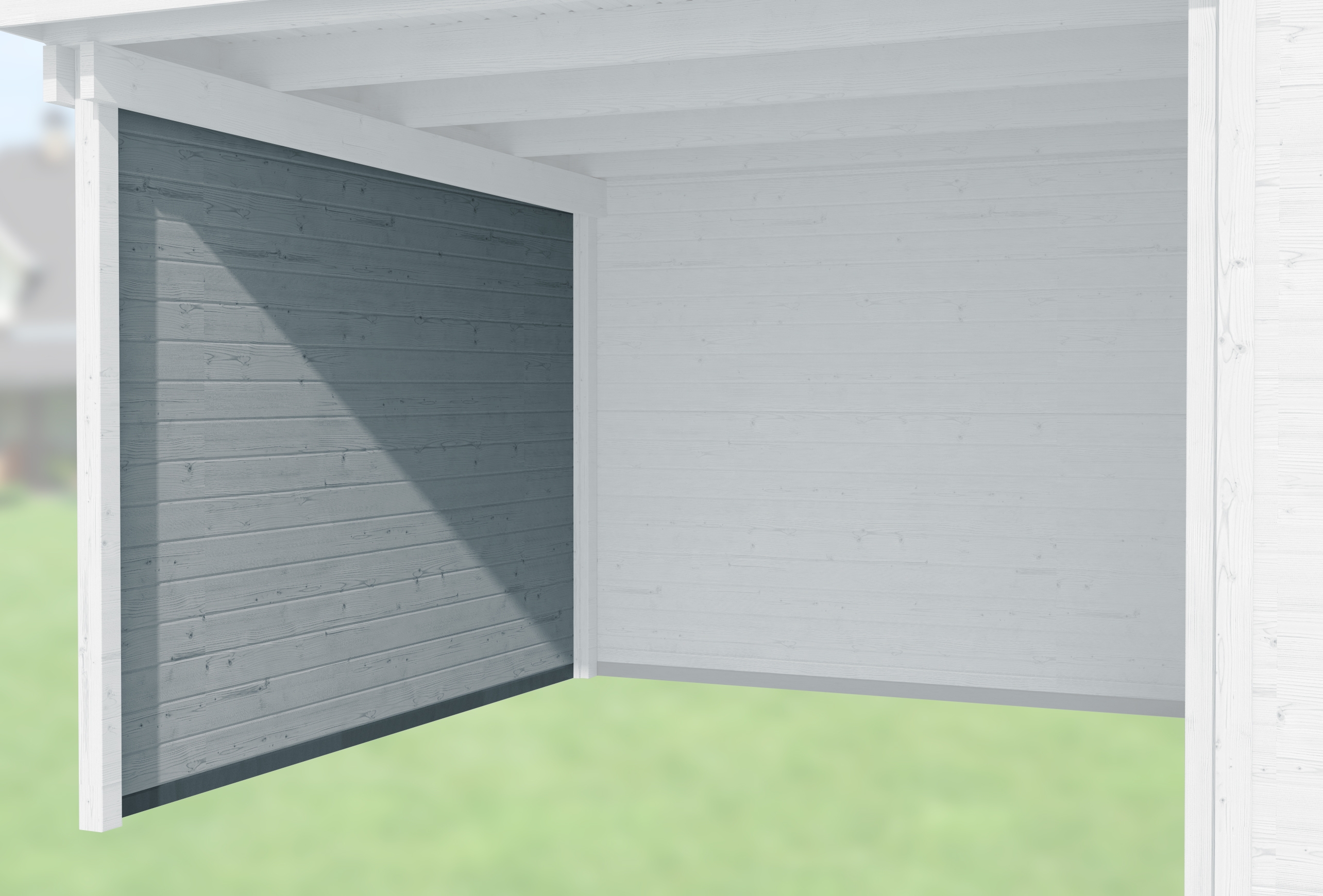 Thumbnail - Weka Seitenwand für Anbau 300 cm tief für Designhaus 126, 172 & 225-grau