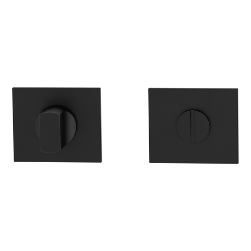 Griffwerk FRAME | DESIGN MANUFAKTUR ROSETTE -Graphitschwarz Rosettenpaar eckig -Prontofix -WC