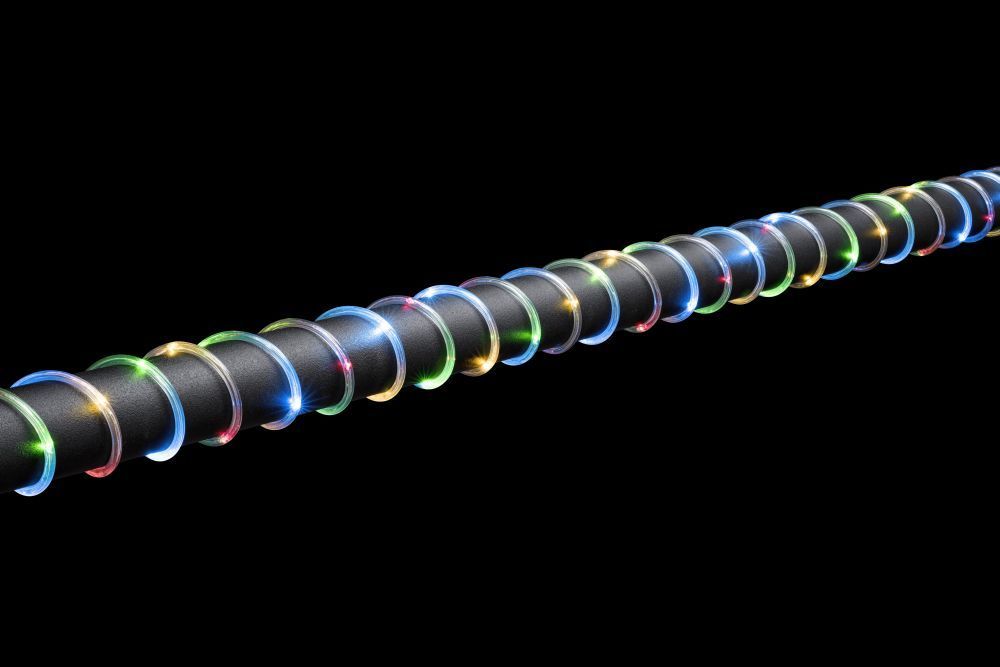 Konstsmide Weihnachtsbeleuchtung  LED Mini Lichterschlauch 10m 130 bunte Dioden