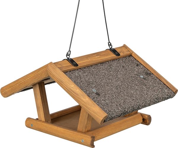 TRIXIE Futterhaus zum Aufhängen, Kiefernholz, 30 × 18 × 28 cm, braun
