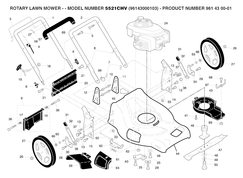 Explosionszeichnung Ersatzteile