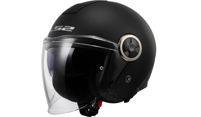 LS2 Jethelm OF620 Classy II XS Schwarz matt Solid