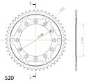 Vorschaubild Supersprox Stahl-Kettenrad 520 46Z (Schwarz)