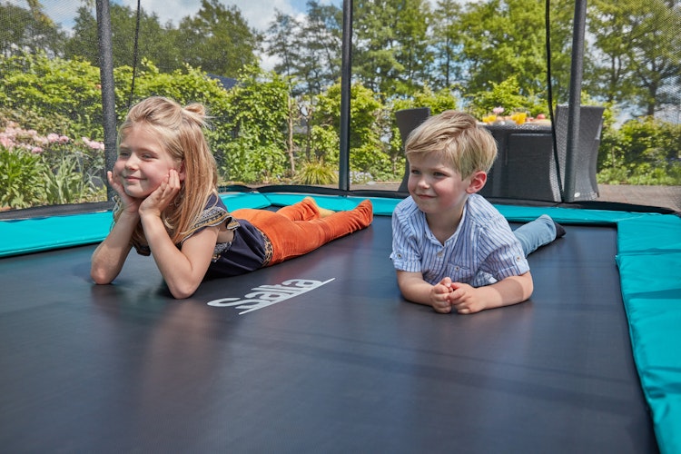 Salta Trampolin Comfort Edition Ground mit Sicherheitsnetz