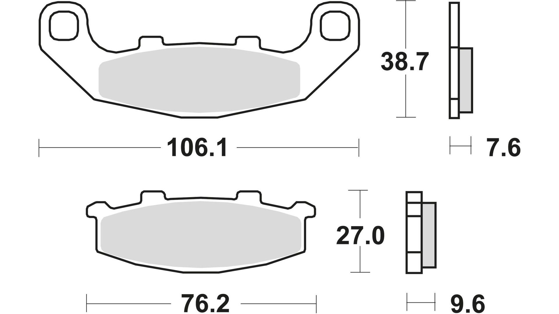 TRW Bremsbelag MCB 586 mit Zulassung