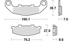 TRW Bremsbelag MCB 586 mit Zulassung