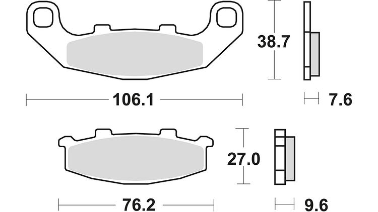 TRW Bremsbelag MCB 586 mit Zulassung