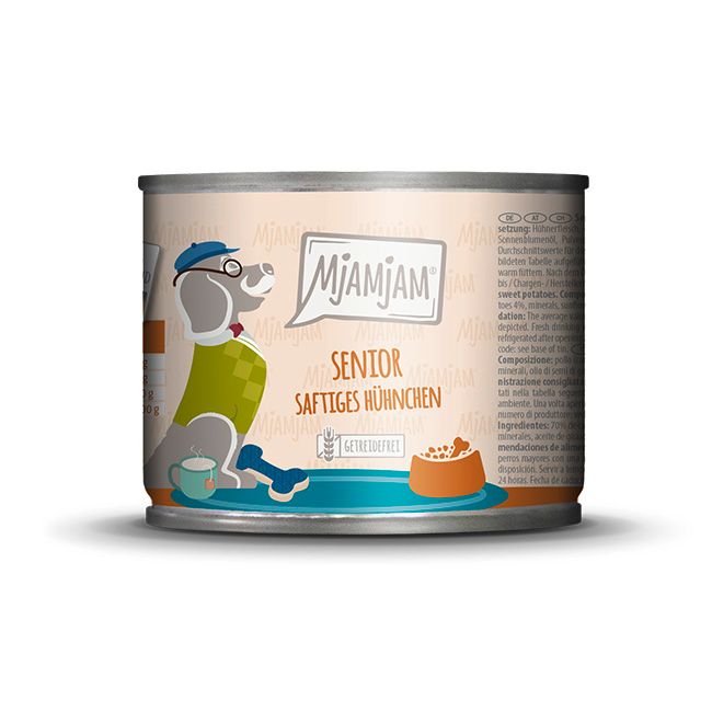 MjAMjAM Hund Senior Huhn+Süßkartoffel  200g