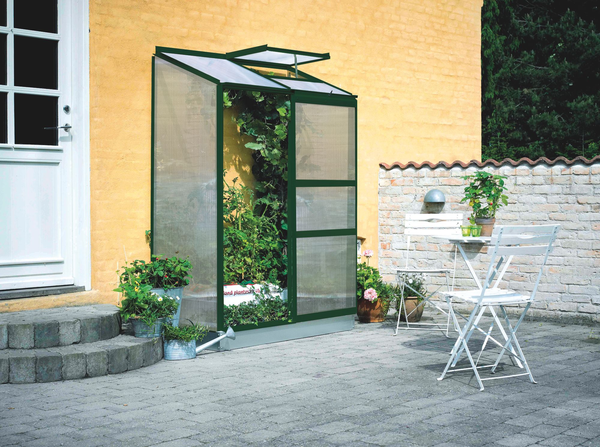 Halls Gewächshaus Altan - 1,33 m² Farbe: Grün