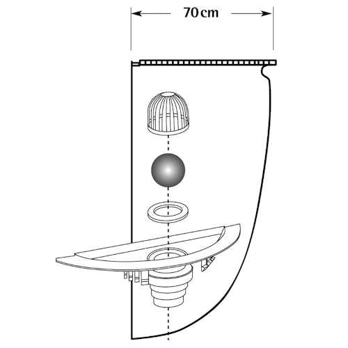 MEA Lichtschacht Entwässerungsanschluss MEASTOP PRO Set