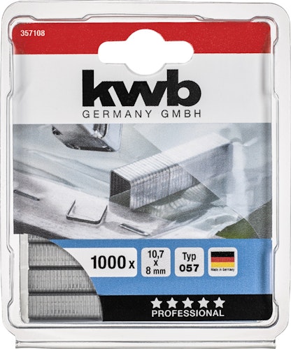 kwb 1000-Heftkl Stahl 057/C 8 mmSB 357108