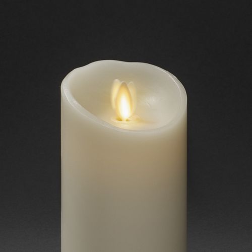 Konstsmide Weihnachtsbeleuchtung  LED Echtwachskerze 3D Flamme 17,7cm