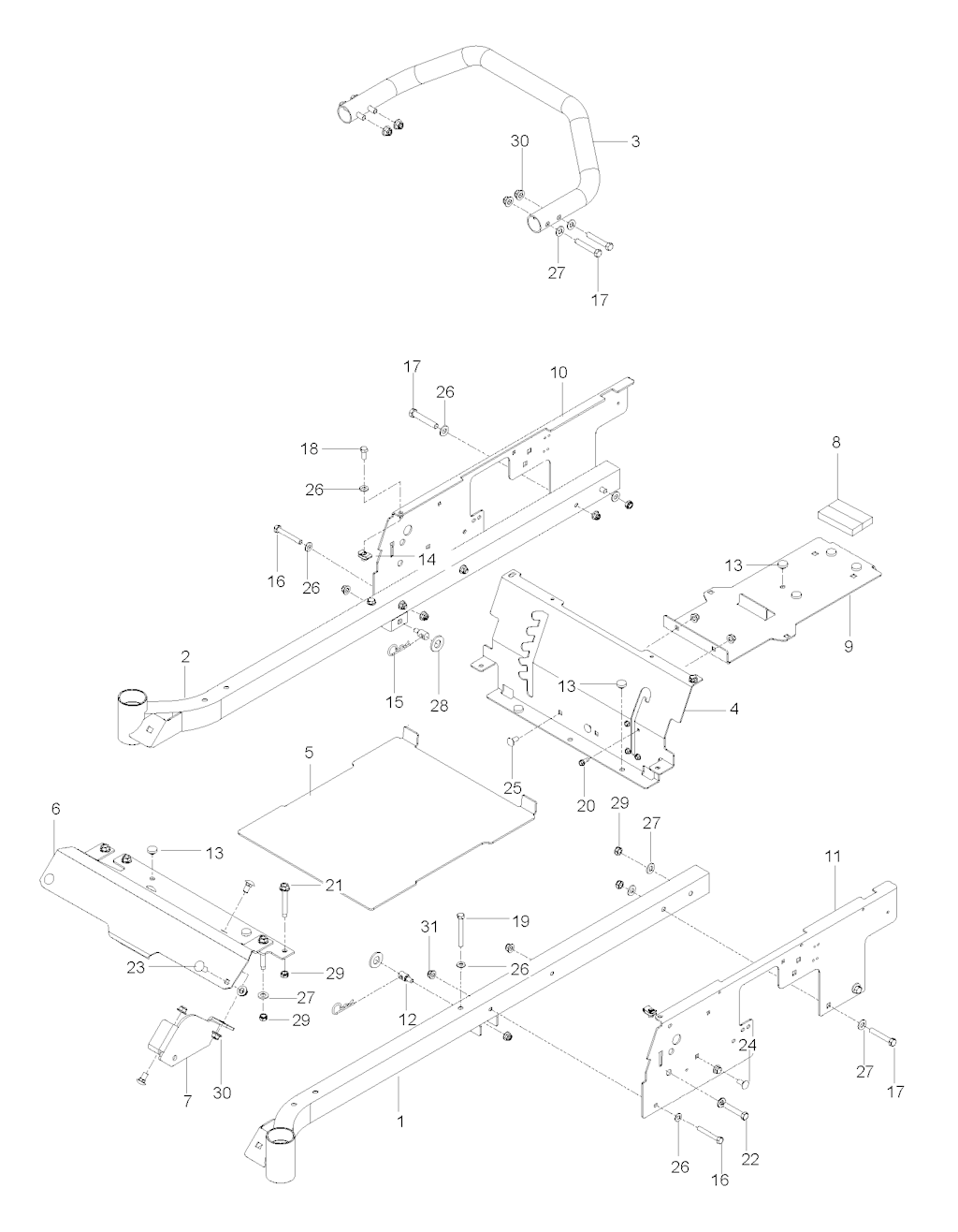 Explosionszeichnung Ersatzteile