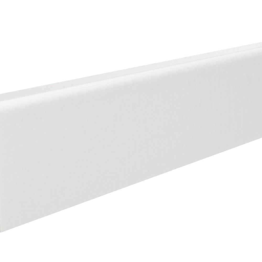 HARO Sockelleiste 16x40mm 2,5m o.Fräsung Cube weiß fol.strong matt-optik