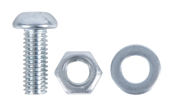 Alberts® Zubehör-Set Conceptor®,50 Linsenkopfschrauben+Muttern+Unterlegscheiben/Blister 430337