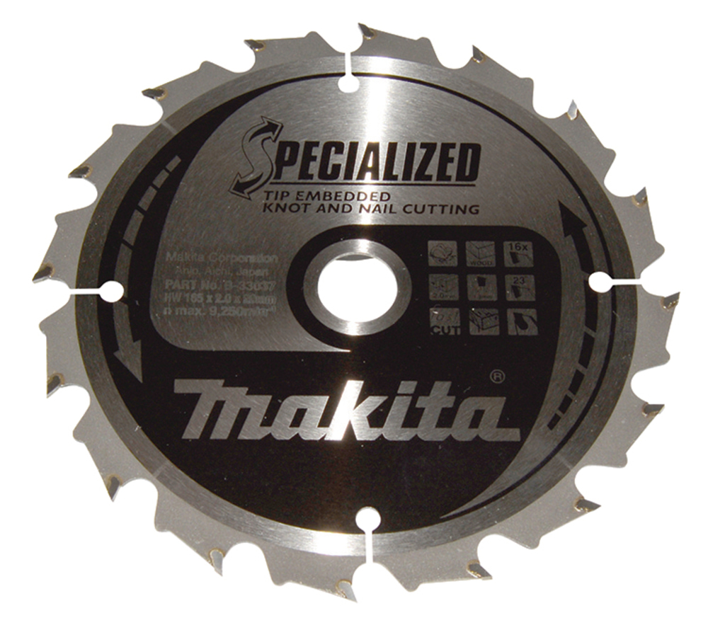 Makita SPECIALIZED Sägeb.165x20x16Z B-33037