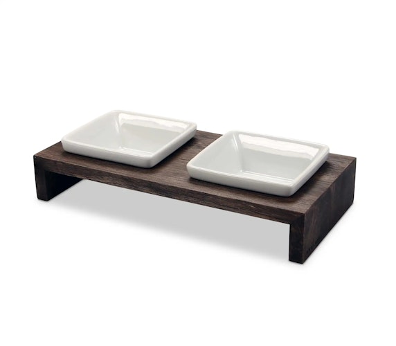 WOLTERS Meshidai True Doppelnapf - Walnuss