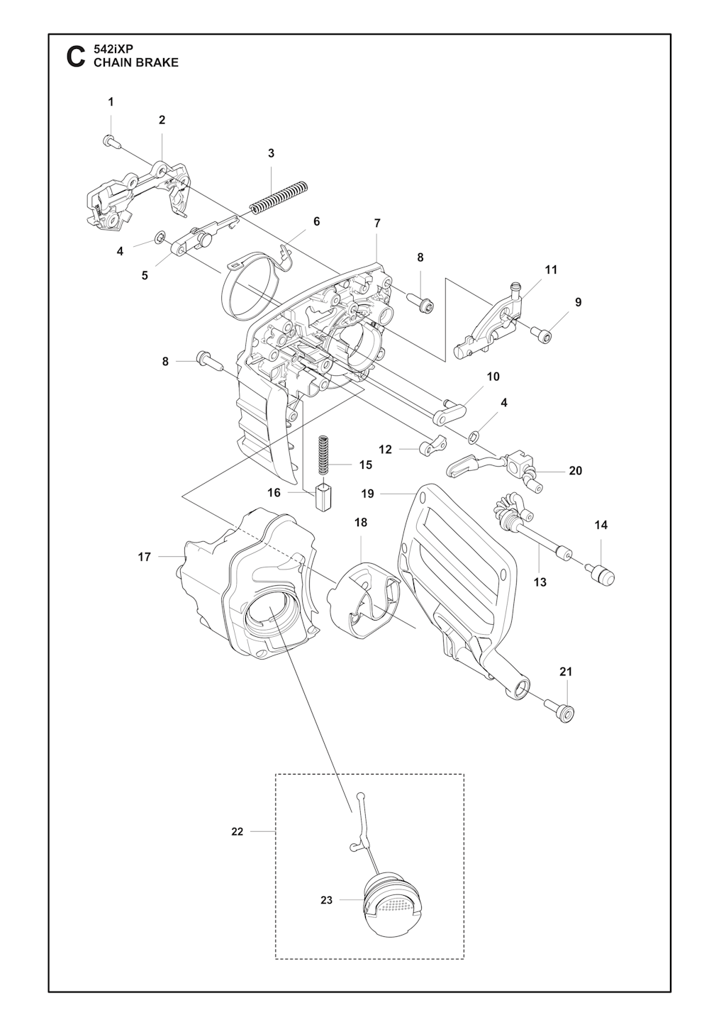 Explosionszeichnung Ersatzteile
