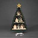 Vorschaubild Konstsmide Weihnachtsbeleuchtung LED Holzsilhouette Weihnachtsbaum, batteriebetrieben