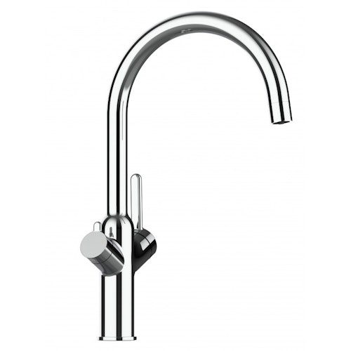 4 Wege Wasserhahn Küchenarmatur, BOD, mit 360° schwenkbarem U-Auslauf, Verchromt