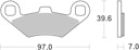 Vorschaubild SBS Bremsbelag 716HF Street Ceramic