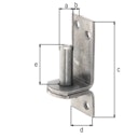 Vorschaubild Alberts® Kloben ⌀13 mm auf Platte 100x35 mm Edelstahl