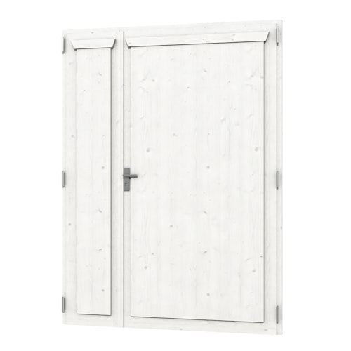 Skan Holz Doppeltür für Carports/Gartenhäuser Rahmenaußenmaß 148 x 198 cm