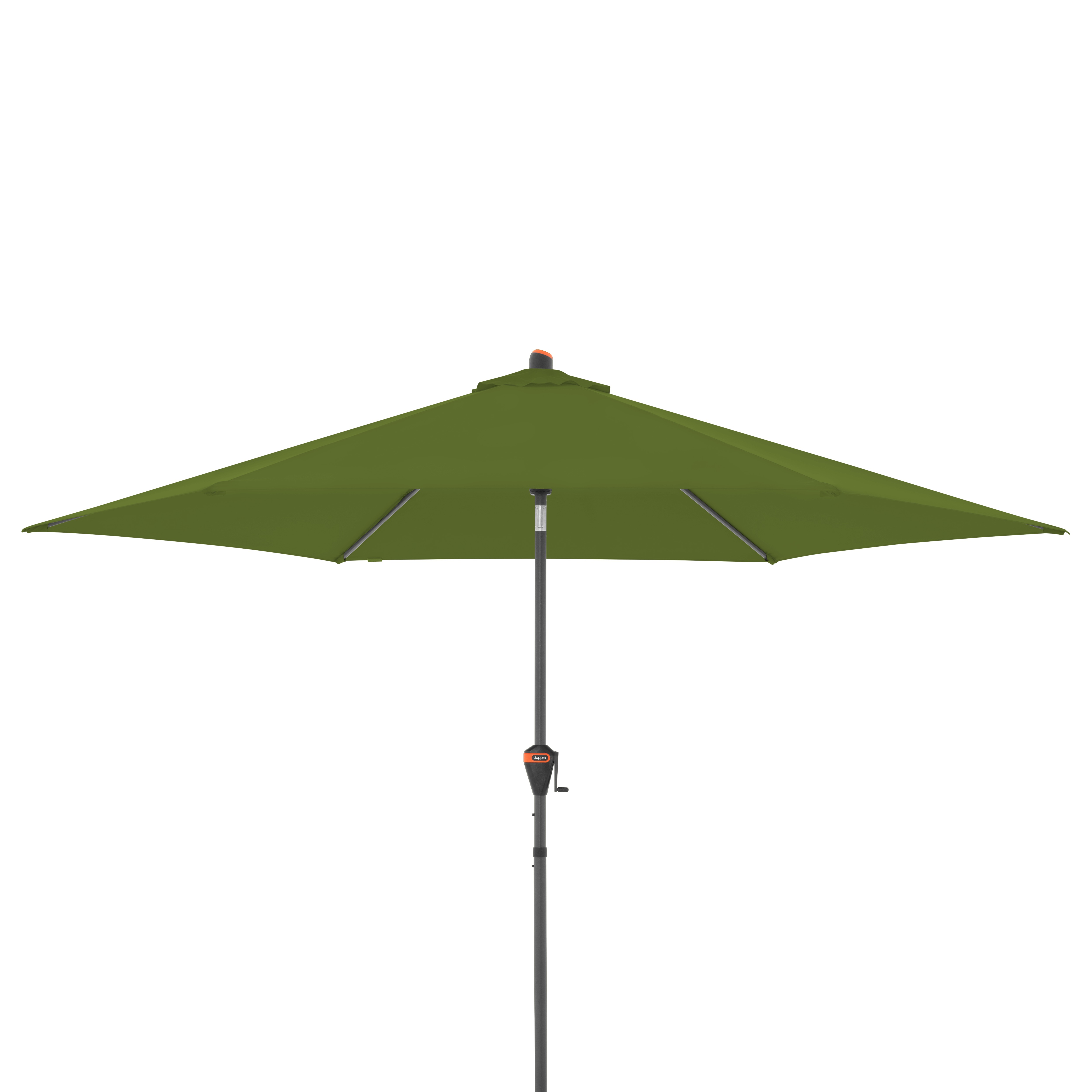 doppler Mittelmastschirm myZONE 305 Auto Tilt, Aluminium Anthrazit / 100 % Polyester 180 g/m² Kiwi