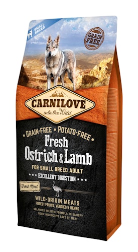 CARNILOVE Adult Small Breed Fresh Ostrich & Lamb Hundetrockenfutter