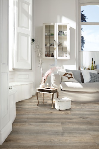 HANDMUSTER MEISTER Designboden MeisterDesign. flex DD 400 Wildeiche grau 6977