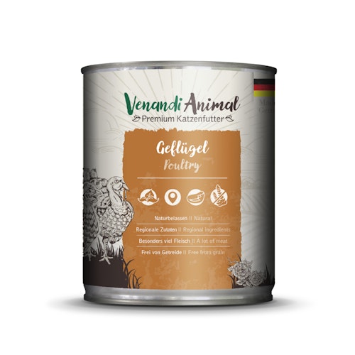 Venandi Animal 800 Gramm Katzennassfutter