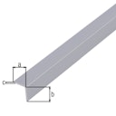Vorschaubild Alberts® Winkelprofil, gleichsch., PVC alugrau, LxBxHxS 1000 x 10 x 10 x 1 mm 470593