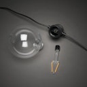 Vorschaubild Konstsmide Weihnachtsbeleuchtung LED Globe Party Lichterketten mit 5 bernsteinfarbenen Dioden