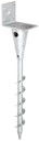 Alberts® L-Pfostenträger für Vierkantholzpfosten zum Einschrauben 95x470mm